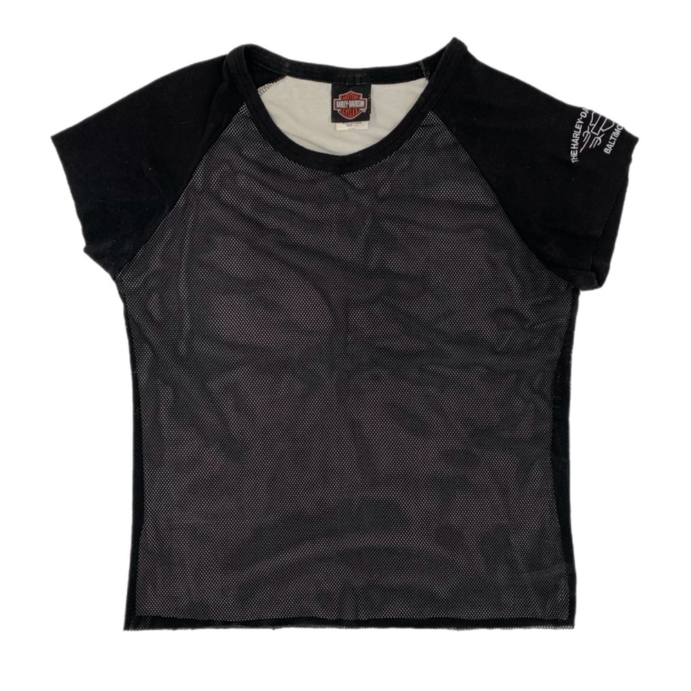 Vintage harley davidson mesh shirt